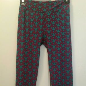 LuLaRoe leggings purple/teal / one size